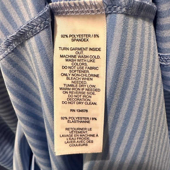 Vineyard Vines L Sankaty Blue Striped Dress - Picture 5 of 5